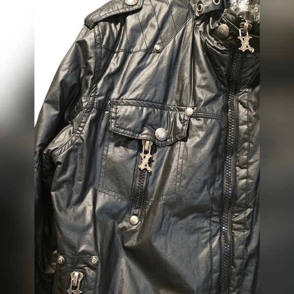X-RAY BOMBER JACKET BLACK SIZE L - Picture 2 of 13